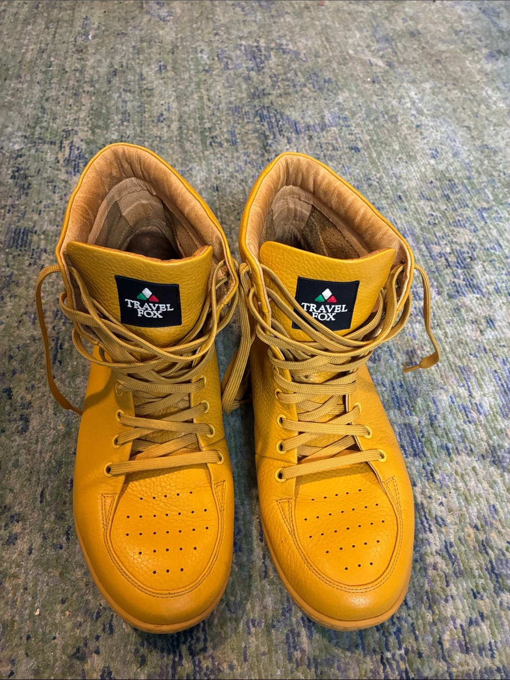 Travel Fox 916-111 High Top Sneakers US 7 Yellow